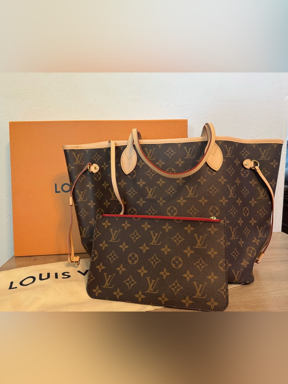 Brand New Louis Vuitton Neverfull MM Cherry  2017 Spain